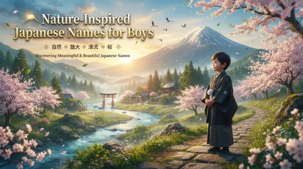 Nature-Inspired Japanese Names for Boys
